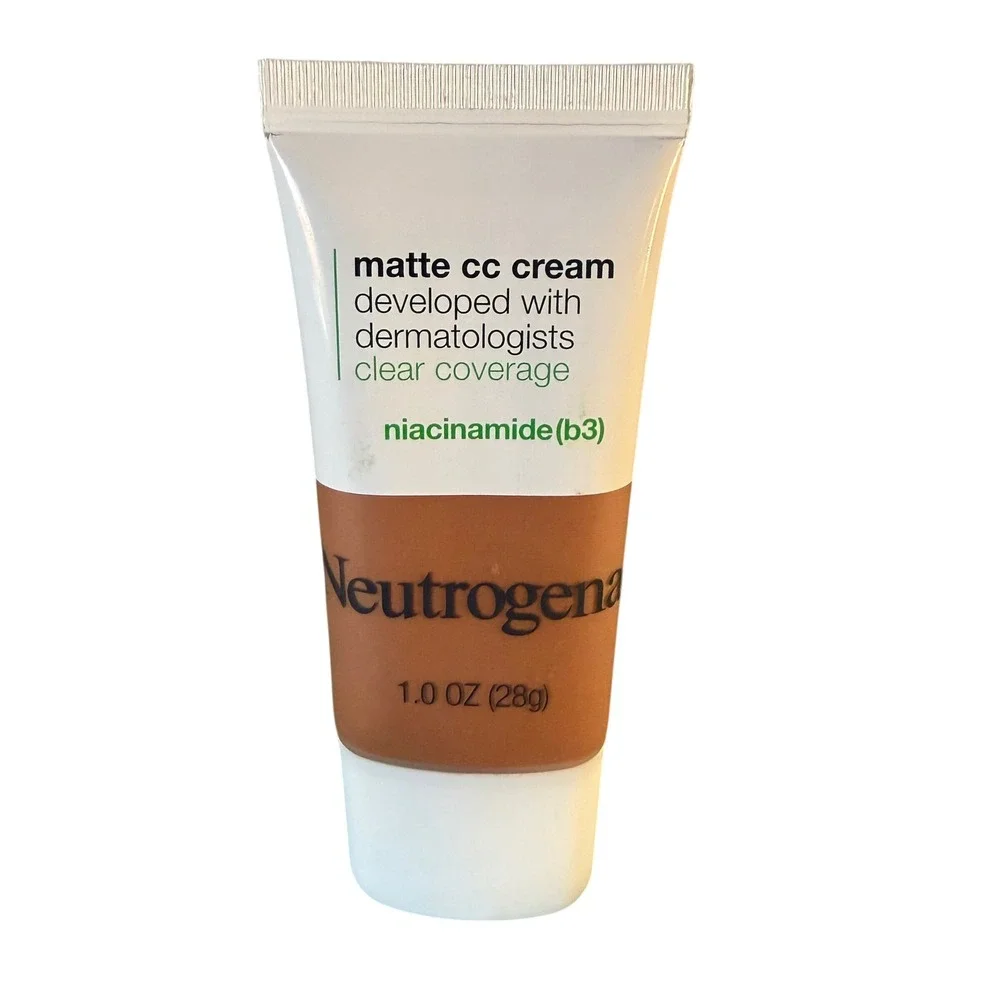 Neutrogena Matte CC Cream Amber 8.0 1.0oz Niacinamide Full Coverage Oil-Free